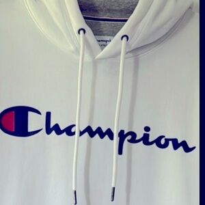 Champion White Hoodie